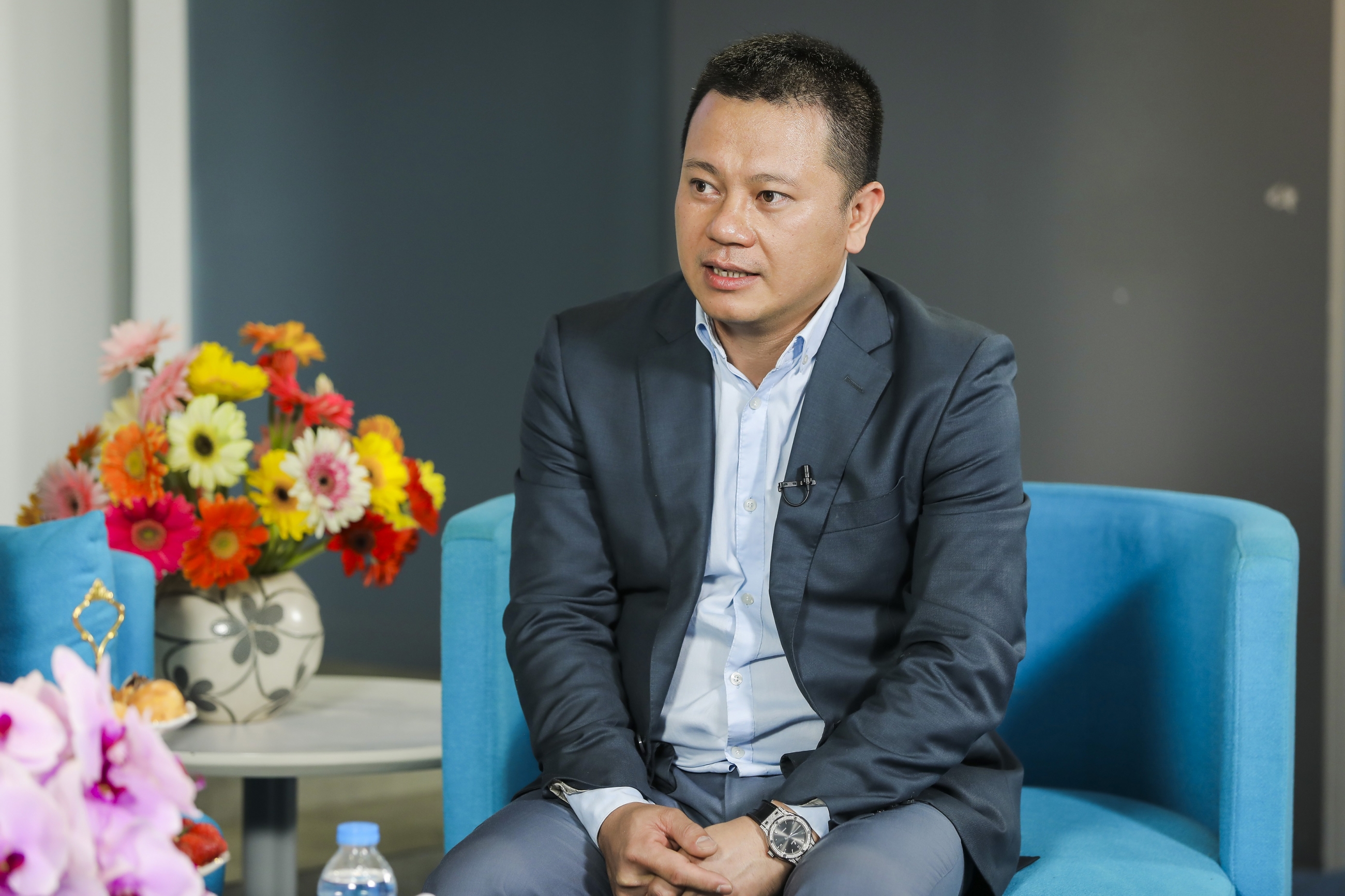 Ông Lê Anh Vũ – Giám đốc sáng tạo CMC Telecom trong buổi chia sẻ đầu năm về sự tăng trưởng của thị trường điện toán đám mây 
