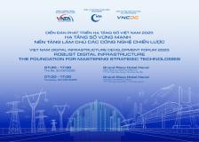 Mời đăng ký tham dự Diễn đàn Phát triển Hạ tầng số Việt Nam - DigiInfra 2025
