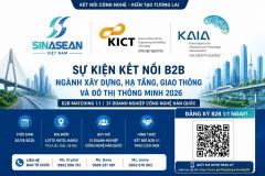 Kết nối B2B Việt Nam – Hàn Quốc về xây dựng, hạ tầng, giao thông và đô thị thông minh 2026